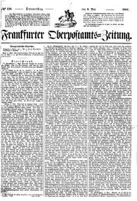 Frankfurter Ober-Post-Amts-Zeitung Donnerstag 8. Mai 1851