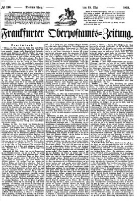 Frankfurter Ober-Post-Amts-Zeitung Donnerstag 15. Mai 1851