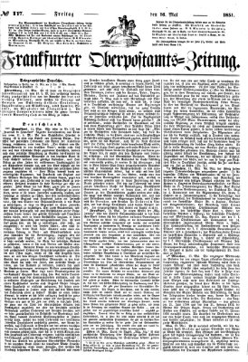 Frankfurter Ober-Post-Amts-Zeitung Freitag 16. Mai 1851