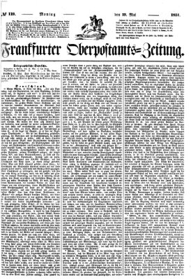 Frankfurter Ober-Post-Amts-Zeitung Montag 19. Mai 1851