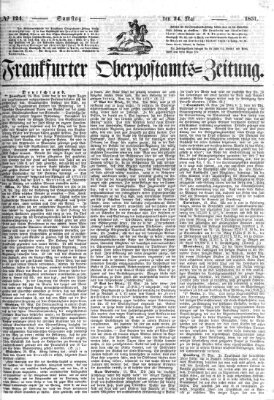 Frankfurter Ober-Post-Amts-Zeitung Samstag 24. Mai 1851