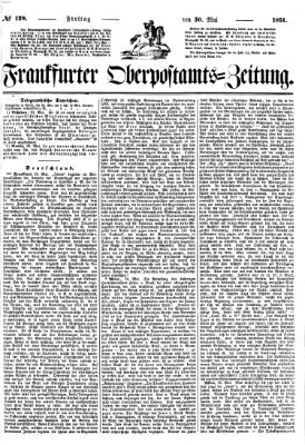 Frankfurter Ober-Post-Amts-Zeitung Freitag 30. Mai 1851