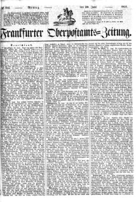 Frankfurter Ober-Post-Amts-Zeitung Montag 30. Juni 1851