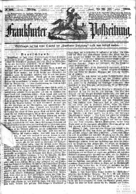 Frankfurter Postzeitung (Frankfurter Ober-Post-Amts-Zeitung) Montag 12. Juli 1852