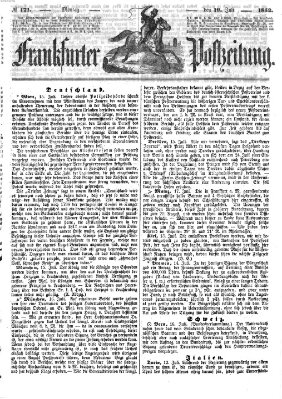 Frankfurter Postzeitung (Frankfurter Ober-Post-Amts-Zeitung) Montag 19. Juli 1852