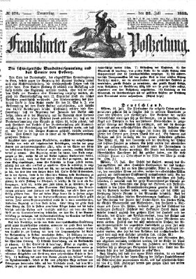 Frankfurter Postzeitung (Frankfurter Ober-Post-Amts-Zeitung) Donnerstag 22. Juli 1852