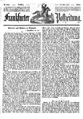 Frankfurter Postzeitung (Frankfurter Ober-Post-Amts-Zeitung) Samstag 24. Juli 1852