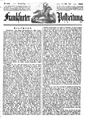 Frankfurter Postzeitung (Frankfurter Ober-Post-Amts-Zeitung) Donnerstag 29. Juli 1852