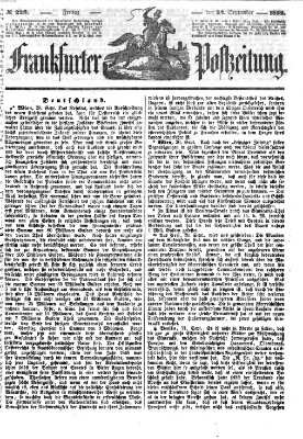 Frankfurter Postzeitung (Frankfurter Ober-Post-Amts-Zeitung) Freitag 24. September 1852