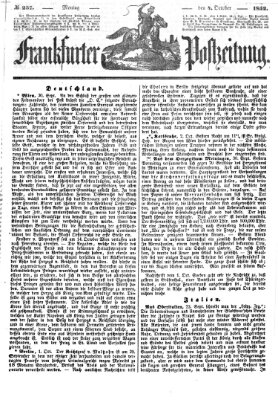 Frankfurter Postzeitung (Frankfurter Ober-Post-Amts-Zeitung) Montag 4. Oktober 1852