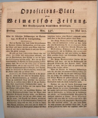 Oppositions-Blatt oder Weimarische Zeitung Freitag 30. Mai 1817