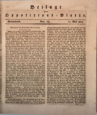 Oppositions-Blatt oder Weimarische Zeitung Samstag 10. Mai 1817