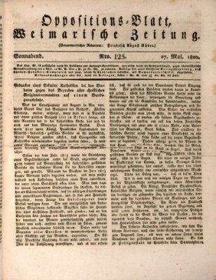 Oppositions-Blatt oder Weimarische Zeitung Samstag 27. Mai 1820