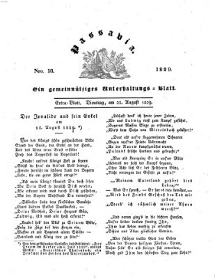 Passavia (Donau-Zeitung) Dienstag 25. August 1829