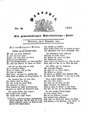 Passavia (Donau-Zeitung) Sonntag 6. September 1829