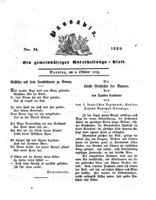 Passavia (Donau-Zeitung) Sonntag 4. Oktober 1829