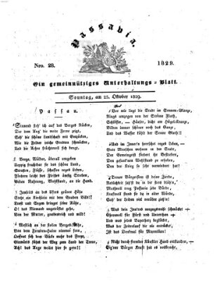 Passavia (Donau-Zeitung) Sonntag 25. Oktober 1829