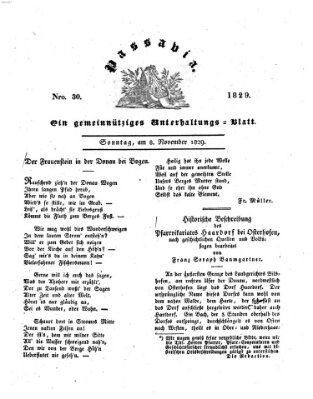 Passavia (Donau-Zeitung) Sonntag 8. November 1829