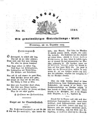 Passavia (Donau-Zeitung) Sonntag 13. Dezember 1829