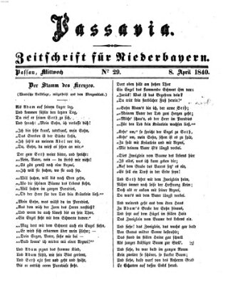 Passavia (Donau-Zeitung) Mittwoch 8. April 1840