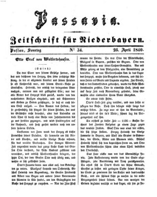 Passavia (Donau-Zeitung) Sonntag 26. April 1840