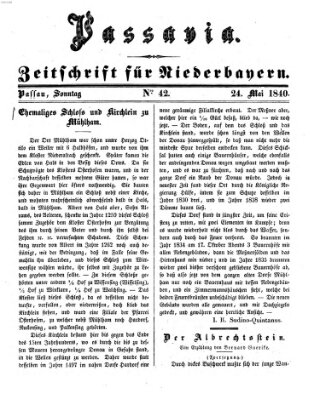 Passavia (Donau-Zeitung) Sonntag 24. Mai 1840