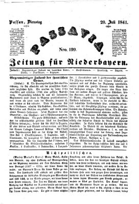 Passavia (Donau-Zeitung) Dienstag 20. Juli 1841