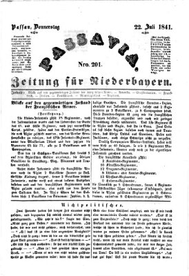 Passavia (Donau-Zeitung) Donnerstag 22. Juli 1841