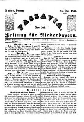 Passavia (Donau-Zeitung) Sonntag 25. Juli 1841