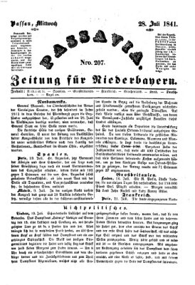 Passavia (Donau-Zeitung) Mittwoch 28. Juli 1841