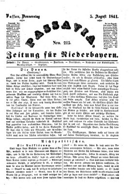 Passavia (Donau-Zeitung) Donnerstag 5. August 1841