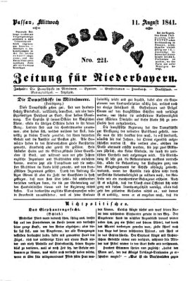 Passavia (Donau-Zeitung) Mittwoch 11. August 1841