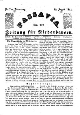 Passavia (Donau-Zeitung) Donnerstag 12. August 1841