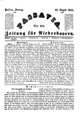 Passavia (Donau-Zeitung) Sonntag 22. August 1841