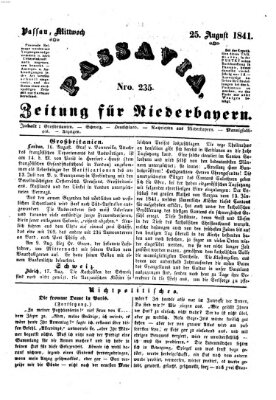 Passavia (Donau-Zeitung) Mittwoch 25. August 1841