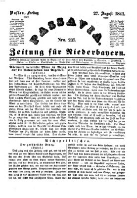 Passavia (Donau-Zeitung) Freitag 27. August 1841