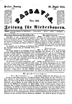 Passavia (Donau-Zeitung) Samstag 28. August 1841