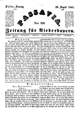 Passavia (Donau-Zeitung) Sonntag 29. August 1841