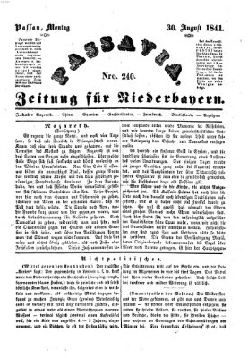 Passavia (Donau-Zeitung) Montag 30. August 1841