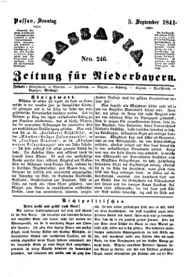 Passavia (Donau-Zeitung) Sonntag 5. September 1841