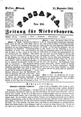 Passavia (Donau-Zeitung) Mittwoch 15. September 1841