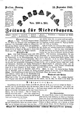 Passavia (Donau-Zeitung) Sonntag 19. September 1841