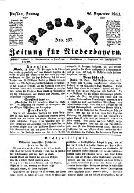 Passavia (Donau-Zeitung) Sonntag 26. September 1841