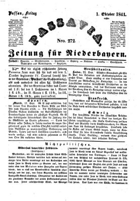 Passavia (Donau-Zeitung) Freitag 1. Oktober 1841