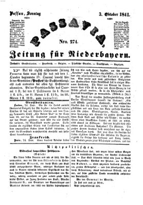 Passavia (Donau-Zeitung) Sonntag 3. Oktober 1841