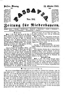 Passavia (Donau-Zeitung) Dienstag 12. Oktober 1841