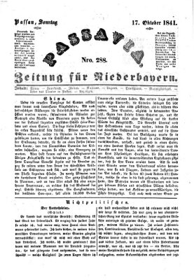 Passavia (Donau-Zeitung) Sonntag 17. Oktober 1841