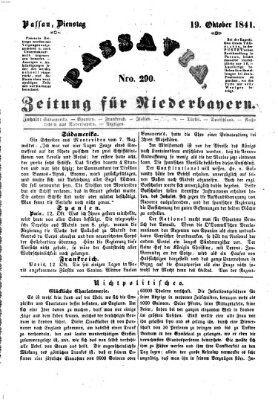 Passavia (Donau-Zeitung) Dienstag 19. Oktober 1841