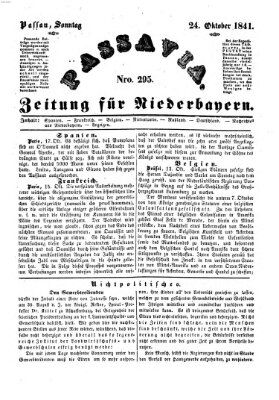 Passavia (Donau-Zeitung) Sonntag 24. Oktober 1841