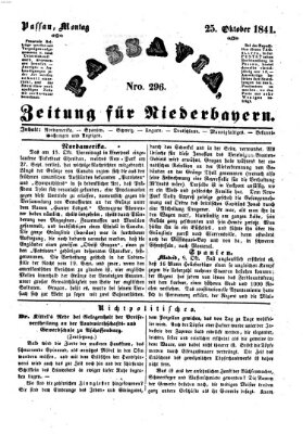 Passavia (Donau-Zeitung) Montag 25. Oktober 1841